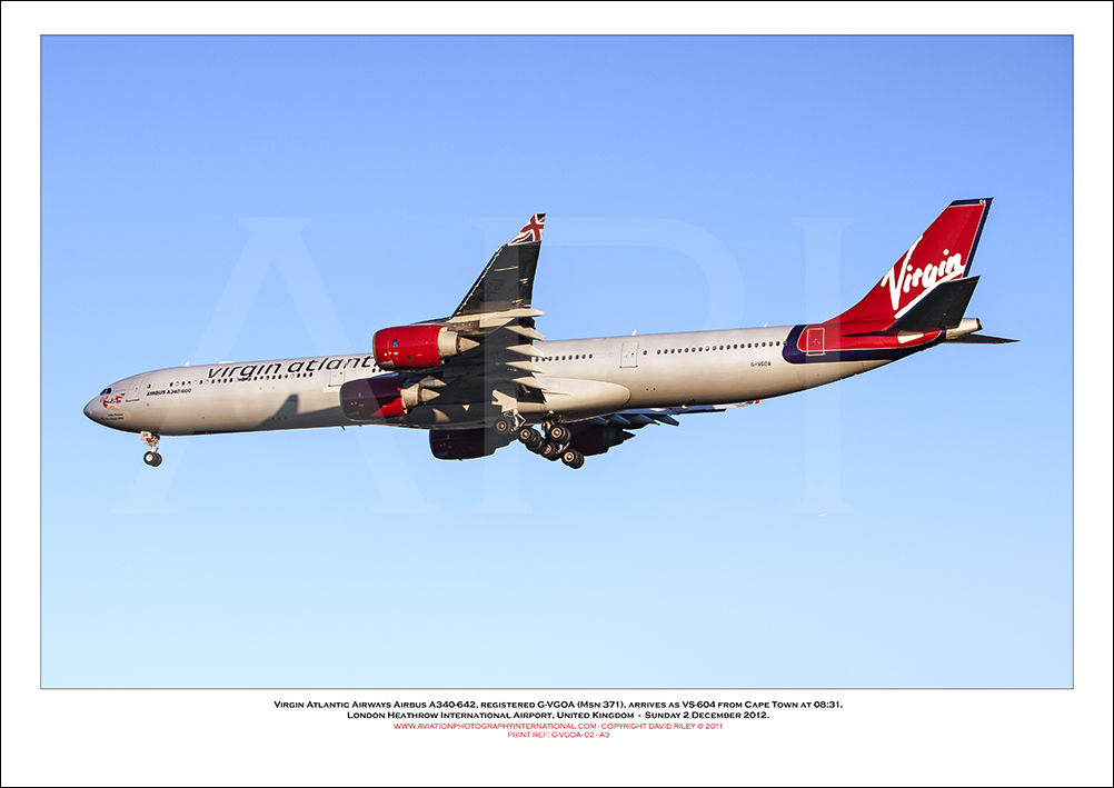 G-VGOA - Virgin Atlantic Airways Airbus A340-642, (Msn 371) - 02