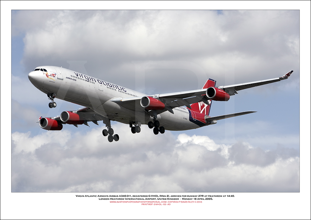 G-VHOL - Virgin Atlantic Airways Airbus A340-311 (Msn 2) - 02