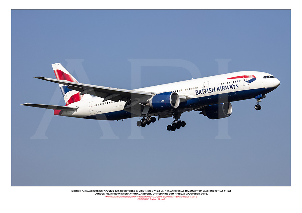 G-VIIA - British Airways Boeing 777-236 ER (Msn 27483 ln 41) - 02
