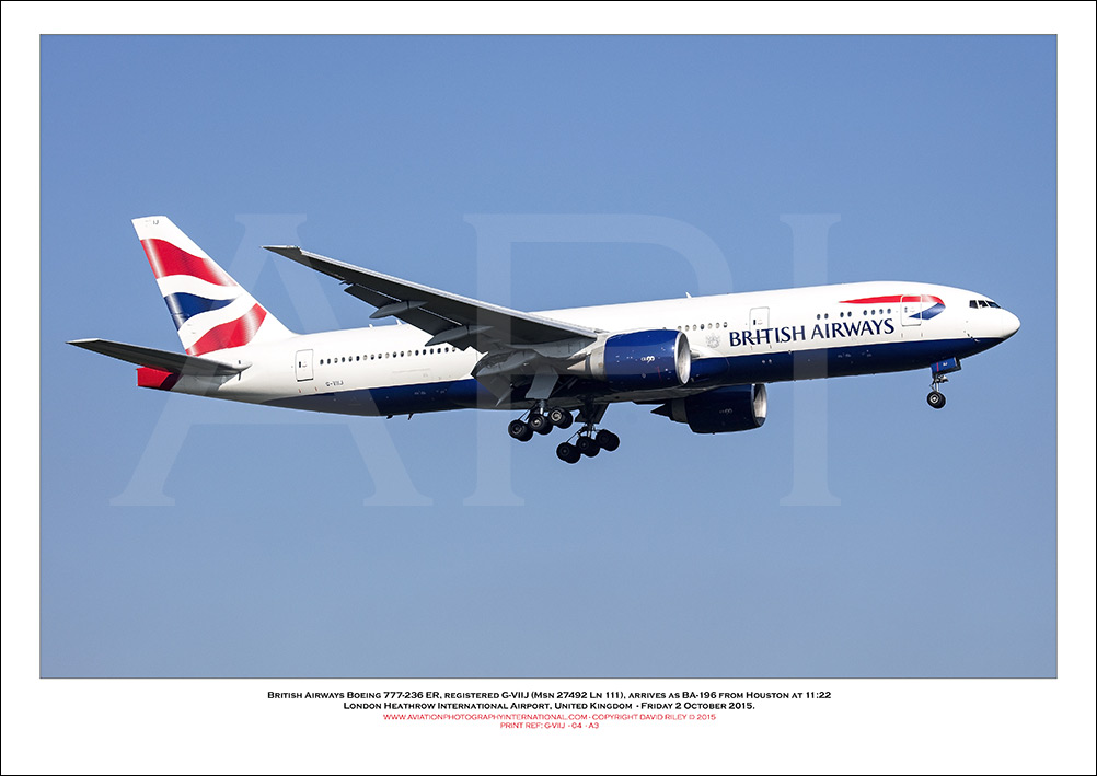 G-VIIJ - British Airways Boeing 777-236 ER (Msn 27492 ln 111) - 04