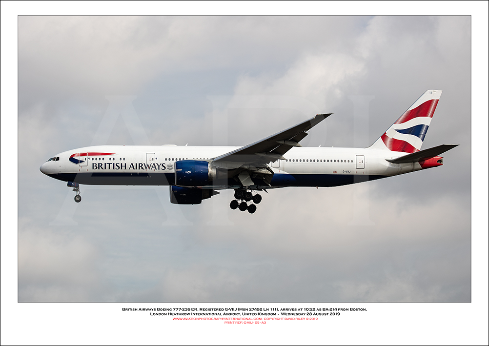 G-VIIJ - British Airways Boeing 777-236 ER (Msn 27492 ln 111) - 05