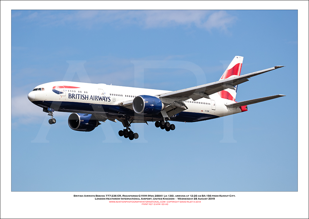 G-VIIM - British Airways Boeing 777-236 ER (Msn 28841 ln 130) - 03