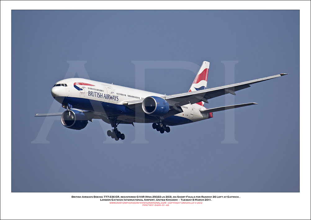 G-VIIR - British Airways Boeing 777-236 ER (Msn 29322 ln 203) - 01