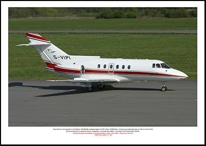 G-VIPI - Yeates of Leicester ltd�s BAe 125-800B (Msn 258222) - 01