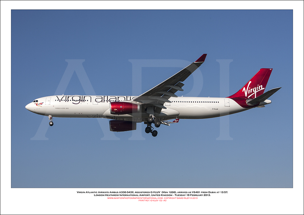 G-VLUV - Virgin Atlantic Airways Airbus A330-343X, (Msn 1206) - 02