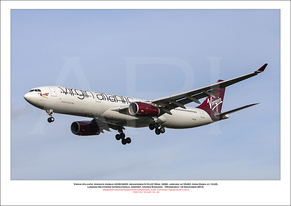 G-VLUV - Virgin Atlantic Airways Airbus A330-343X, (Msn 1206) - 03