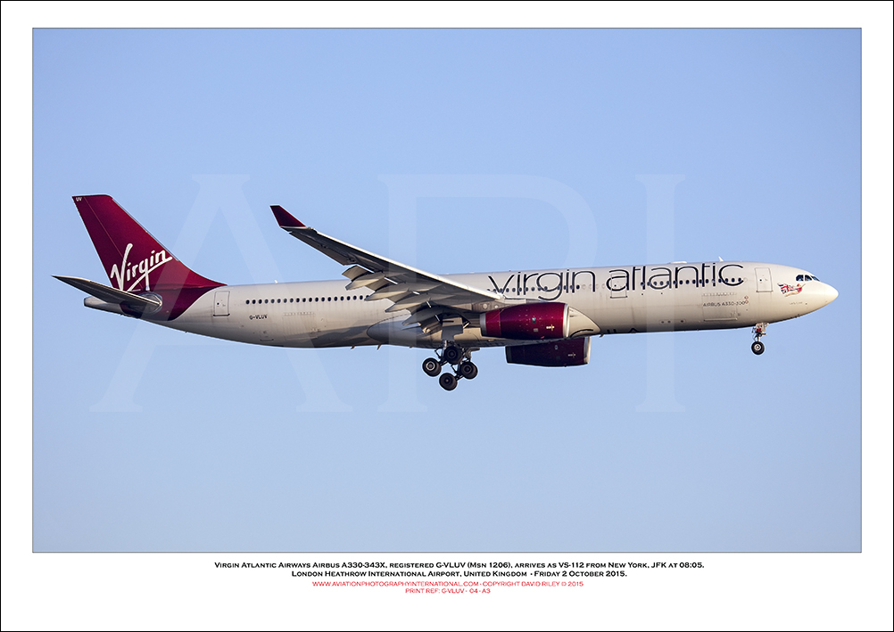 G-VLUV - Virgin Atlantic Airways Airbus A330-343X, (Msn 1206) - 04
