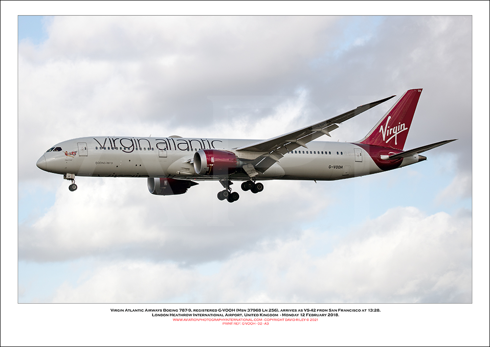 G-VOOH - Virgin Atlantic Airways Boeing 787-9 (Msn 37968 ln 256) - 02