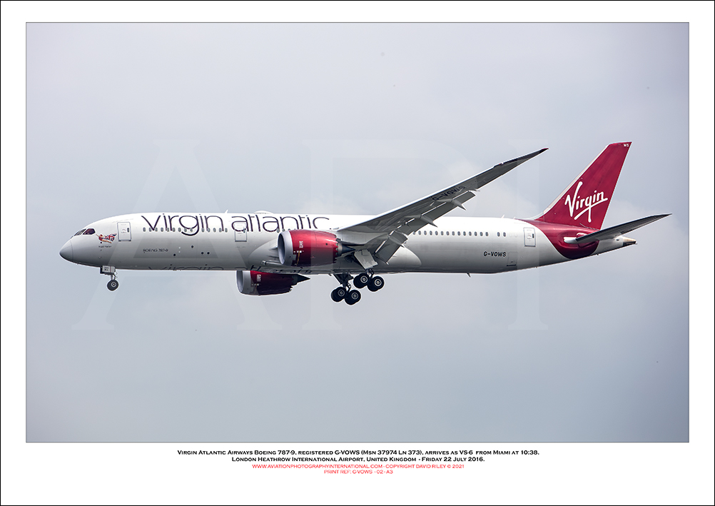 G-VOWS - Virgin Atlantic Airways Boeing 787-9 (Msn 37974 Ln 373) - 02