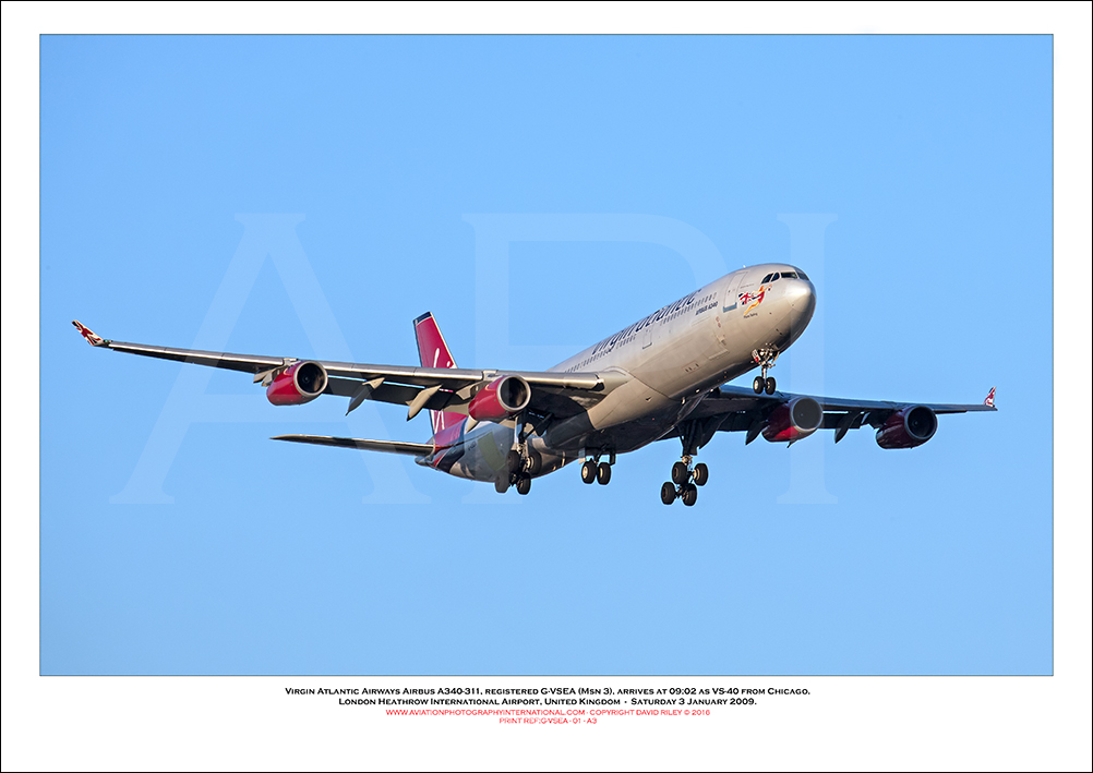 G-VSEA - Virgin Atlantic Airways Airbus A340-311 (Msn 3) - 01
