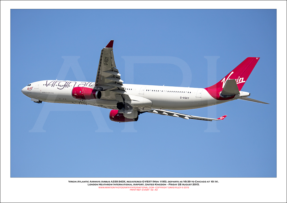 G-VSXY - Virgin Atlantic Airways Airbus A330-343X, (Msn 1195) - 02