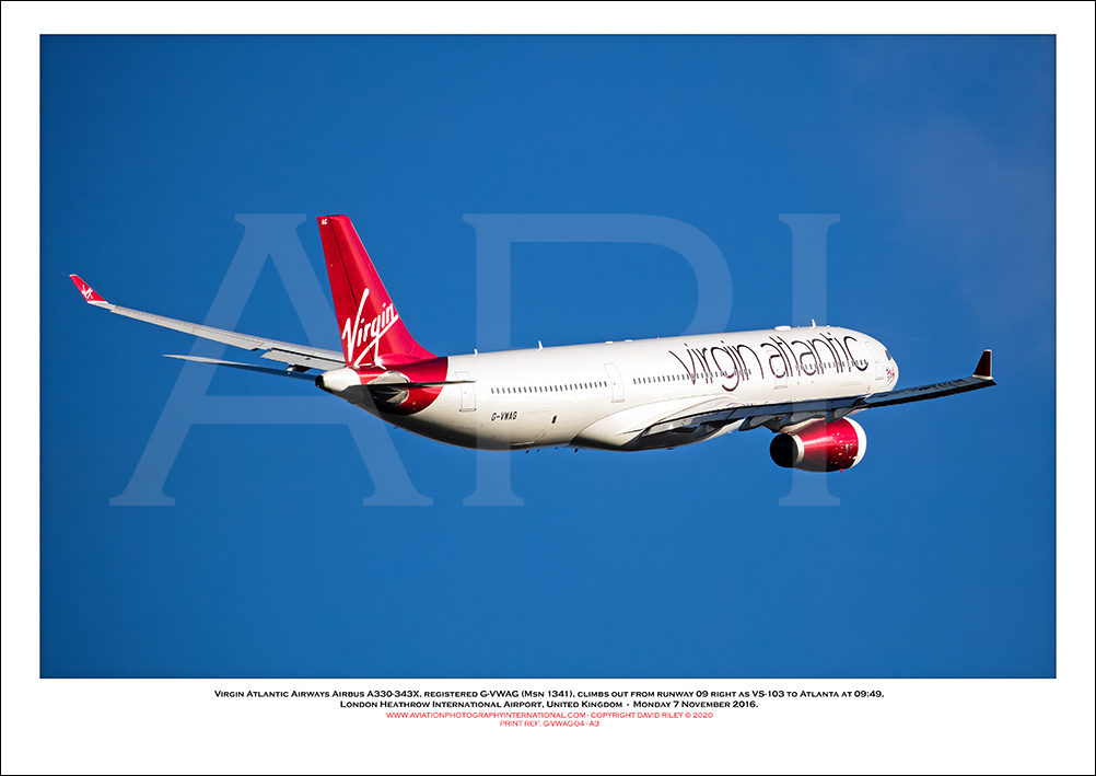 G-VWAG - Virgin Atlantic Airways Airbus A330-343X, (Msn 1341) - 04
