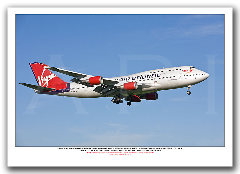 G-VXLG - Virgin Atlantic Airways Boeing 747-41R  (Msn 29406 ln 1177) - 03