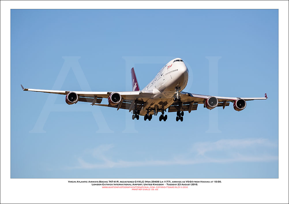 G-VXLG - Virgin Atlantic Airways Boeing 747-41R  (Msn 29406 ln 1177) - 05