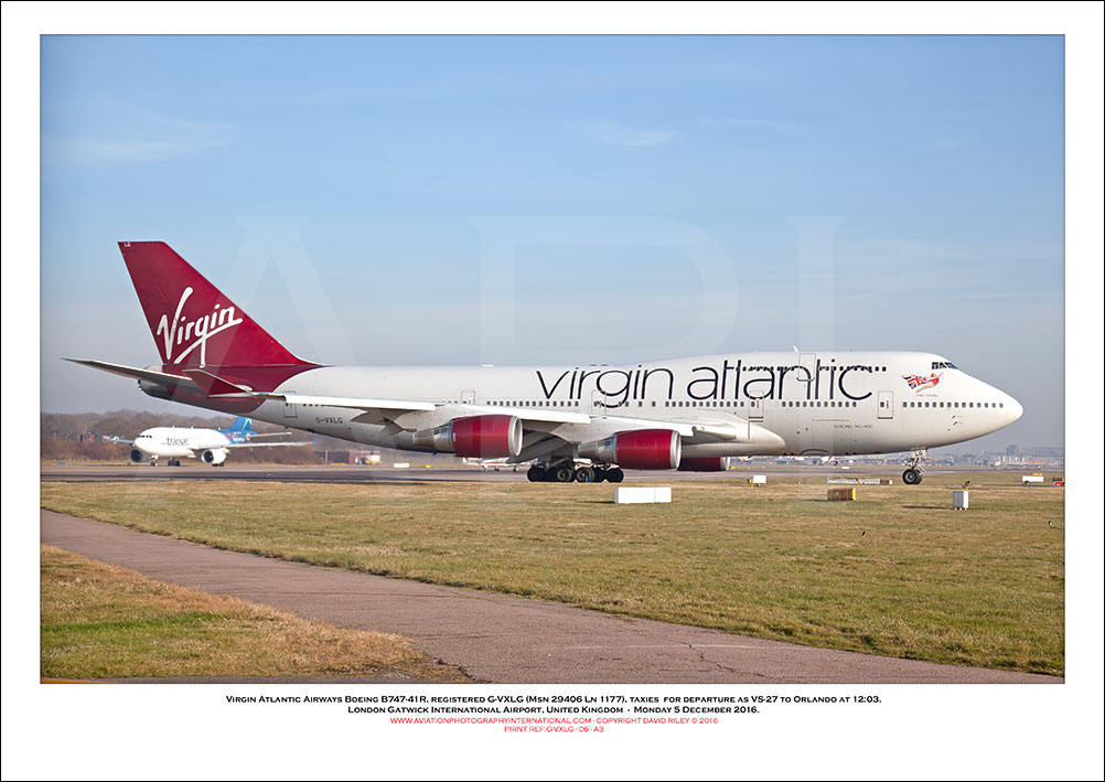 G-VXLG - Virgin Atlantic Airways Boeing 747-41R  (Msn 29406 ln 1177) - 06