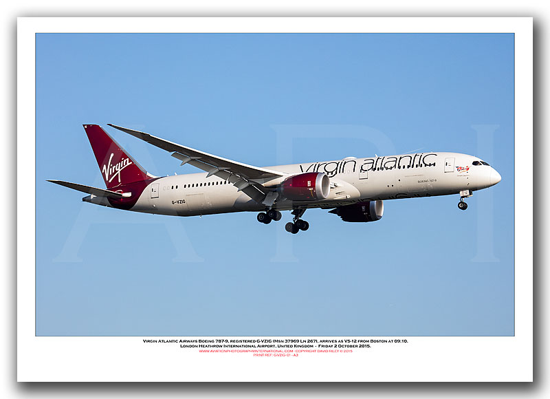 G-VZIG - Virgin Atlantic Airways Boeing 787-9 (Msn 37969 Ln 267) - 01