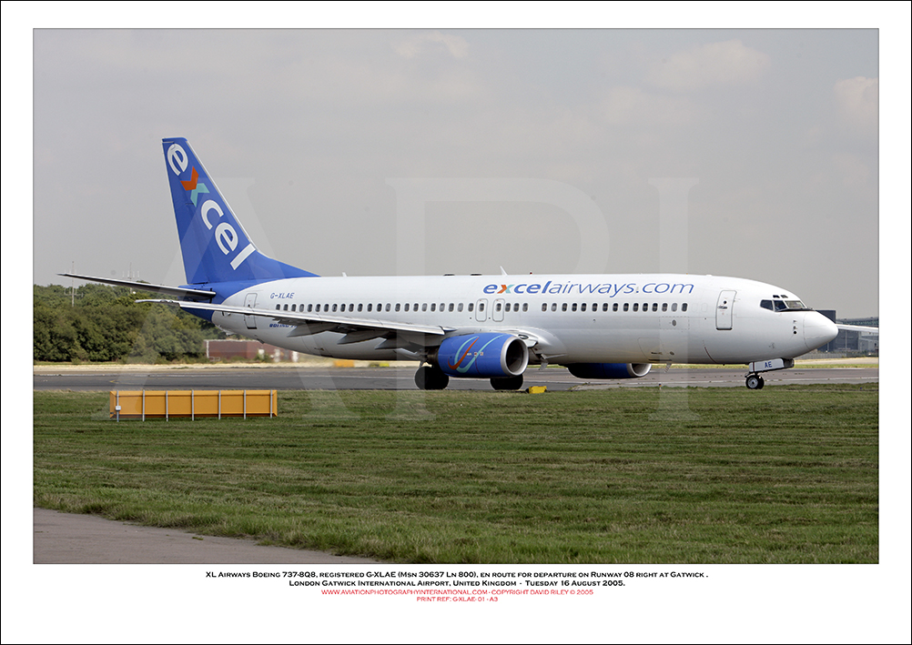 G-XLAE - XL Airways Boeing 737-8Q8 (Msn 30637 Ln 800) - 01