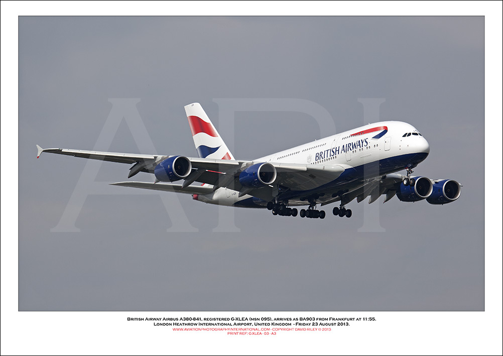 G-XLEA - British Airways Airbus A380-841 (Msn 095 ) - 02