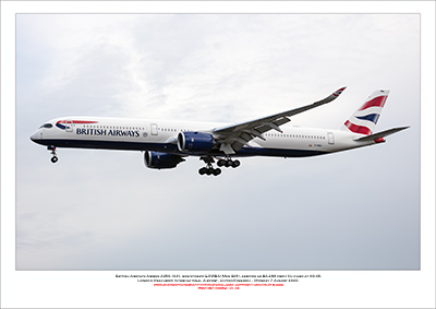 G-XWBA - British Airways Airbus A350- 1041 (Msn 326 ) - 01