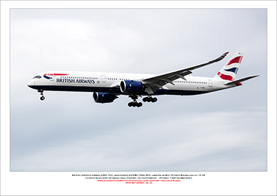 G-XWBC - British Airways Airbus A350- 1041 (Msn 362 ) - 02