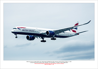 G-XWBD - British Airways Airbus A350- 1041 (Msn 374 ) - 01