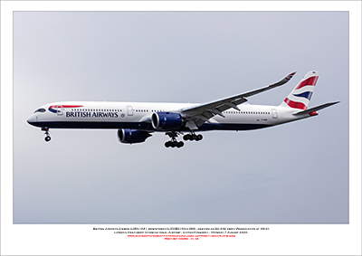 G-XWBE - British Airways Airbus A350- 1041 (Msn 386 ) - 01