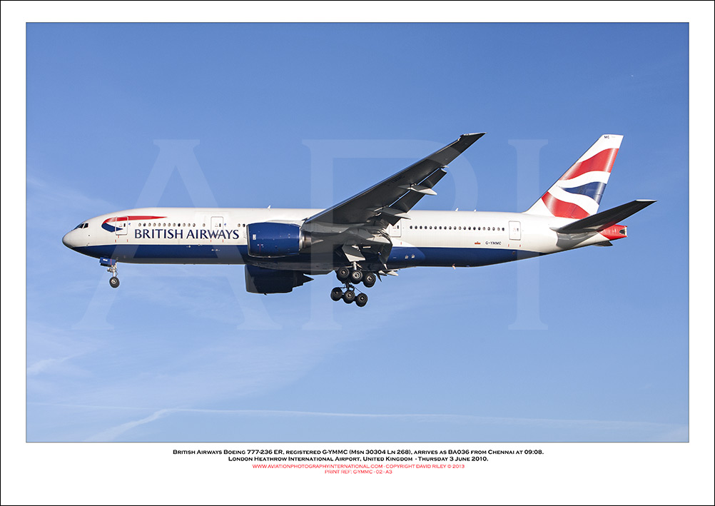 G-YMMC - British Airways Boeing 777-236 ER (Msn 30304 ln 268) - 02