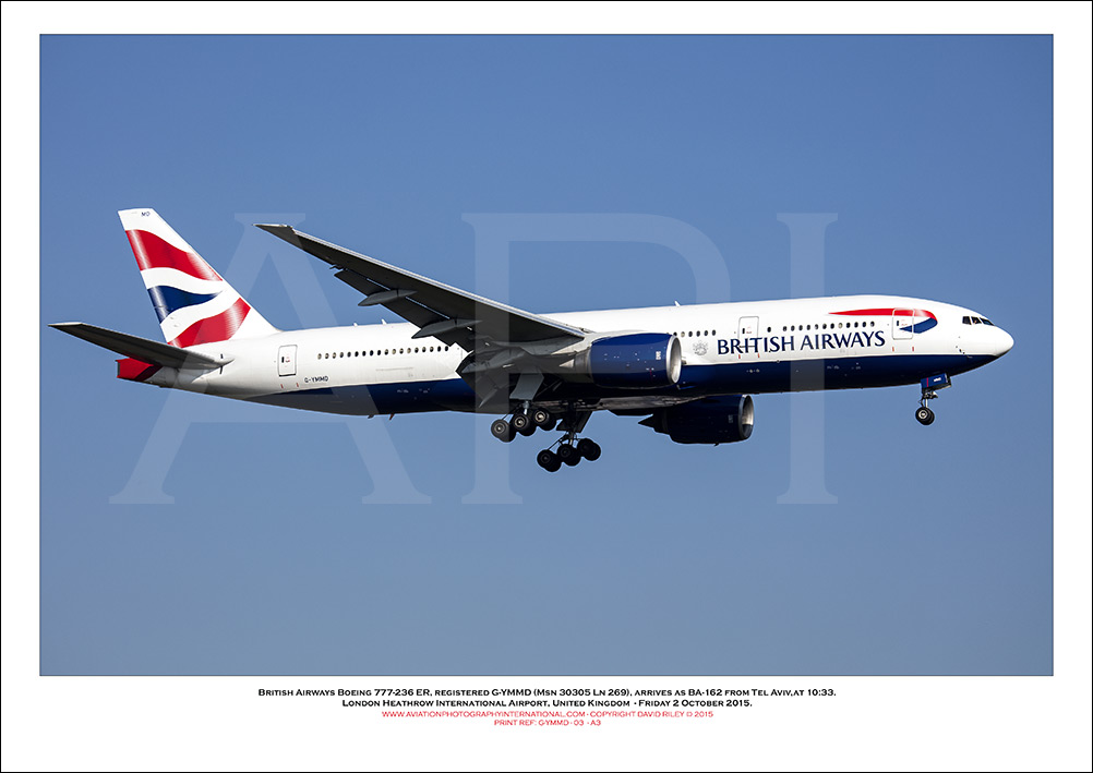 G-YMMD - British Airways Boeing 777-236 ER (Msn 30305 ln 269) - 03