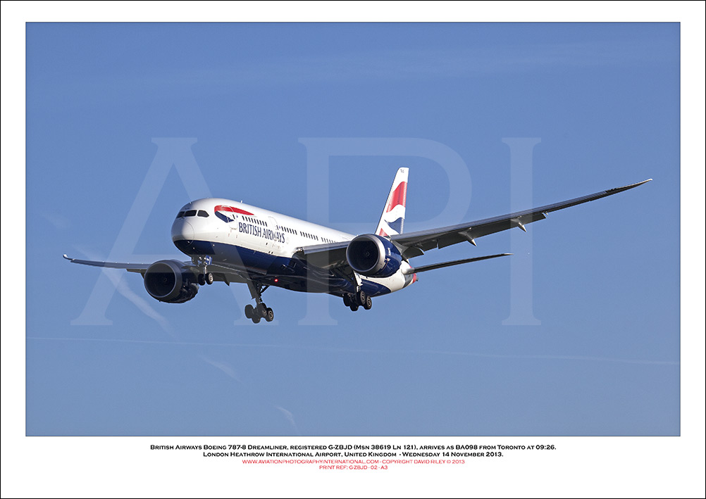G-ZBJD - British Airways Boeing 787-8 Dreamliner (Msn 38612 Ln 121) - 02