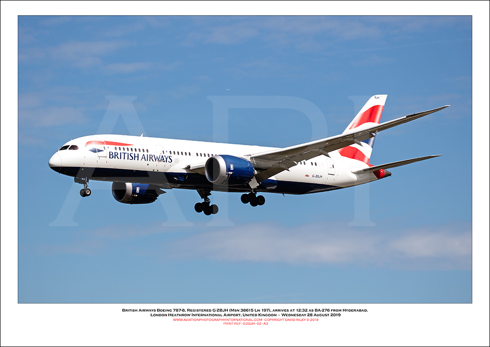 G-ZBJH - British Airways Boeing 787-8 Dreamliner (Msn 38615 Ln 197) - 02