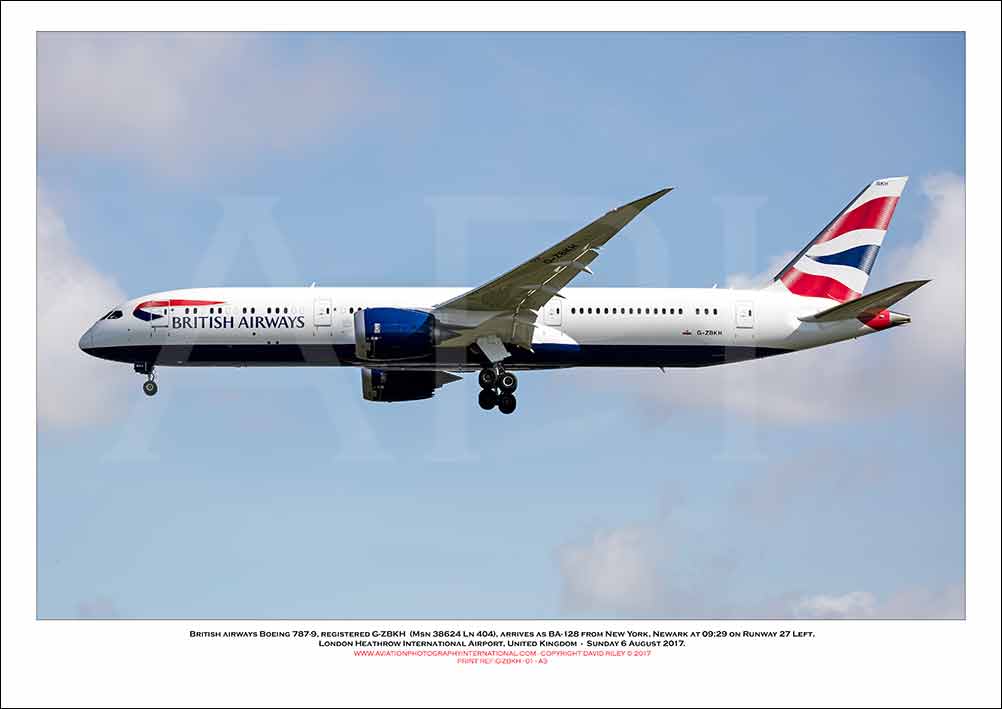 G-ZBKH - British Airways Boeing 787-9 Dreamliner (Msn 38624 Ln 404) - 01
