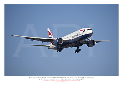 G-ZZZA - British Airways Boeing 777-236 (Msn 27105 ln 6) - 01
