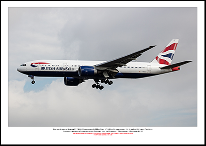 G-ZZZA - British Airways Boeing 777-236 (Msn 27105 ln 6) - 03