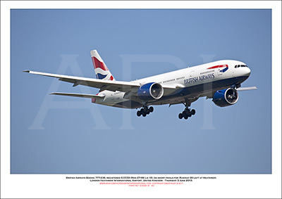 G-ZZZB - British Airways Boeing 777-236 (Msn 27106 ln 10) - 01