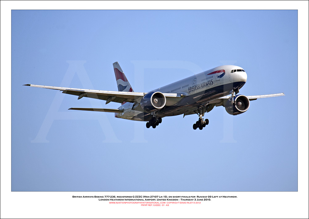 G-ZZZC - British Airways Boeing 777-236 (Msn 27107 ln 15) - 01