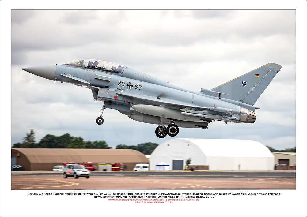 GERMAN-30+67 - German Air Force Eurofighter EF2000T Typhoon (Msn GT-018) - 01