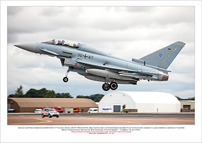GERMAN-30+67 - German Air Force Eurofighter EF2000T Typhoon (Msn GT-018) - 01