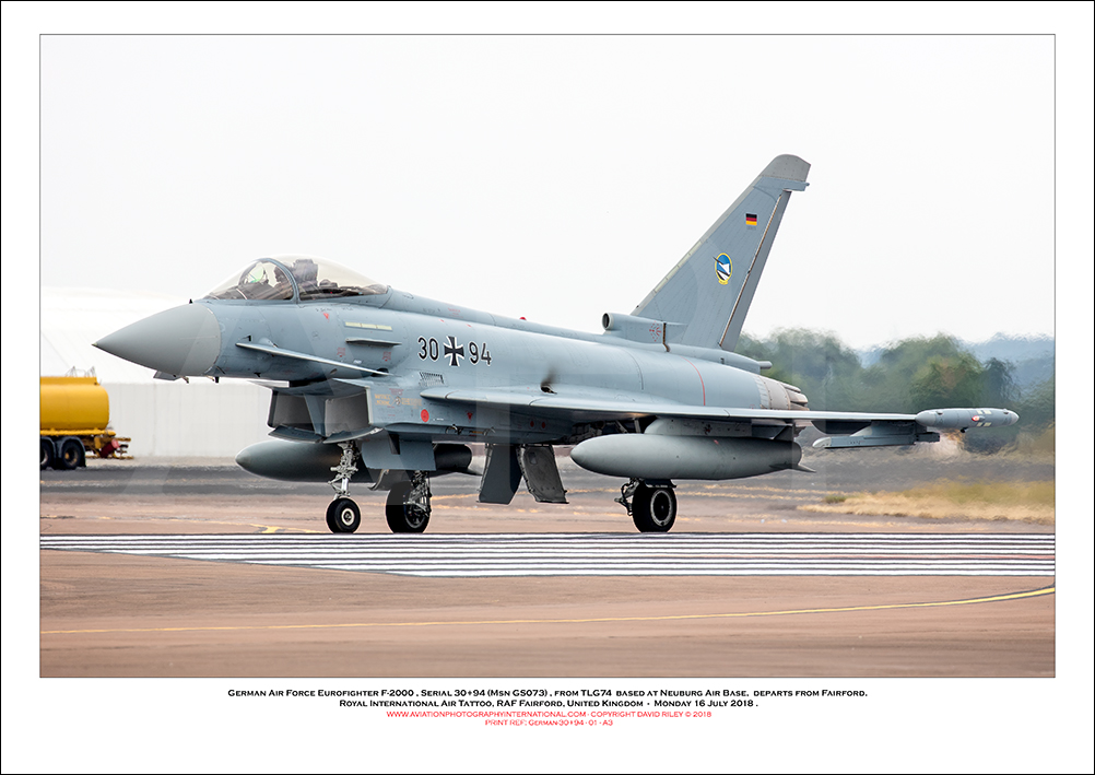 GERMAN-30+94 - German Air Force Eurofighter EF2000T Typhoon (Msn GS0737) - 01