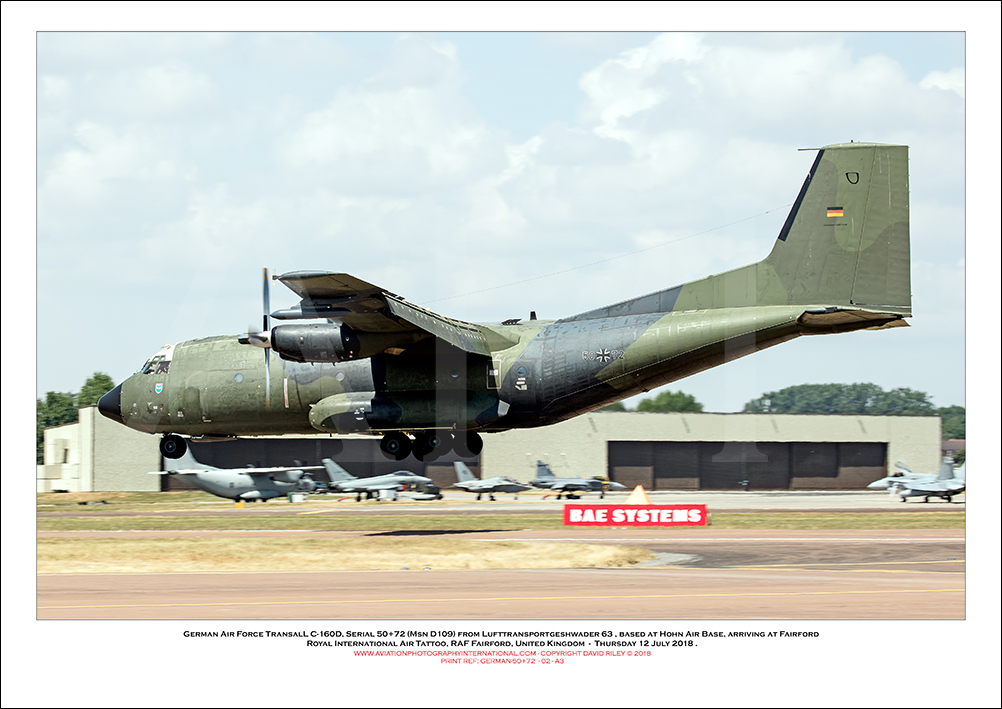 GERMAN-50+72 - German Air Force Transall C160D (Msn D109) - 02