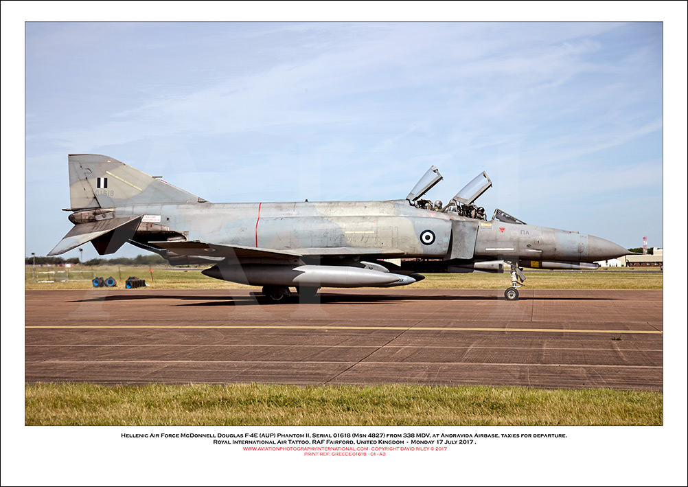 GREECE-01618 - Hellenic Air Force McDonnell Douglas F-4E (AUP) Phantom II (Msn  4827) - 01