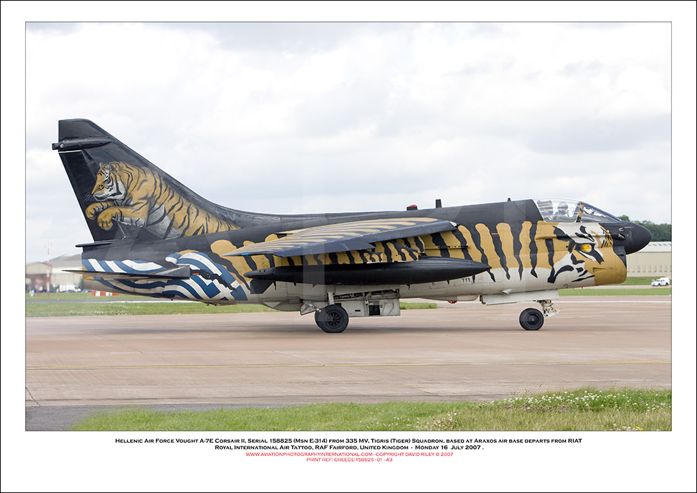GREECE-158825 - Hellenic Air  Vought A-7E Corsair II (Msn E-314) - 01