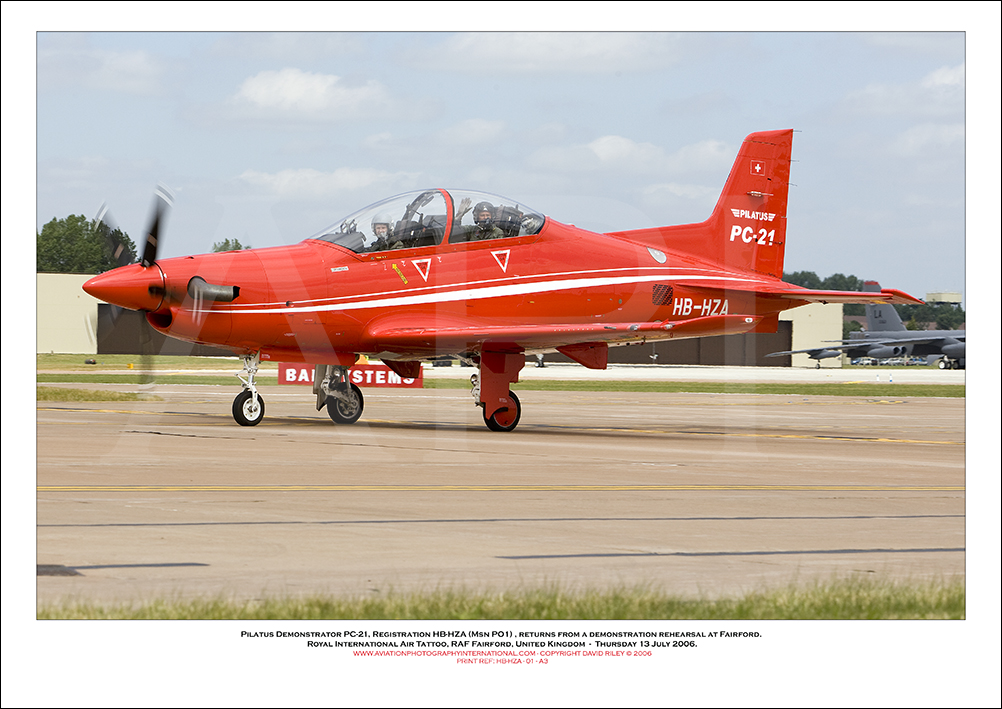 HB-HZA - Pilatus Demonstrator PC-21 (Msn PO1) - 01