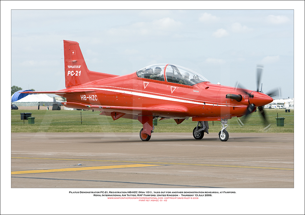 HB-HZC - Pilatus Demonstrator PC-21 (Msn 1O1) - 01