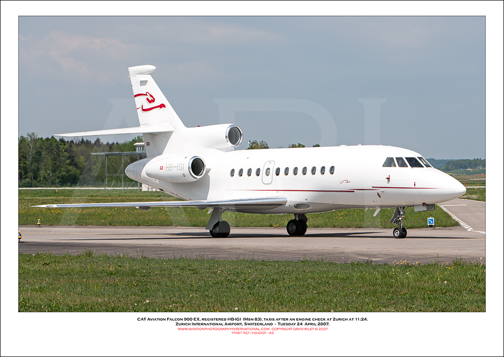 HB-IGI -CAT Aviation Falcon 900 EX (Msn 083) - 01