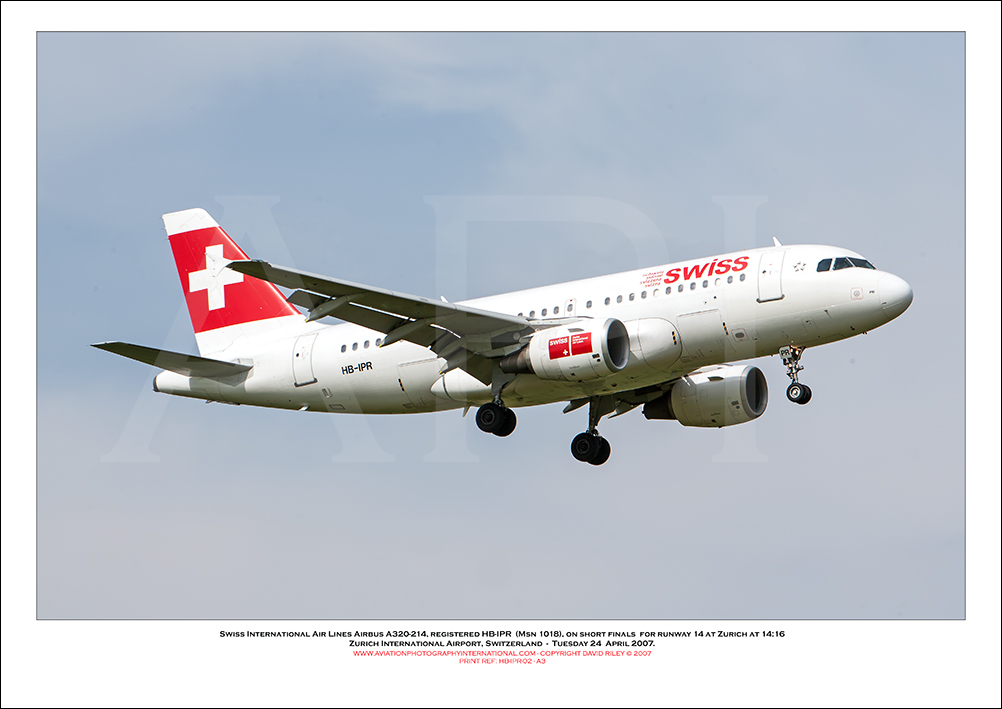 HB-IPR - Swiss International Air Lines Airbus A319-112  (Msn 1018) - 02