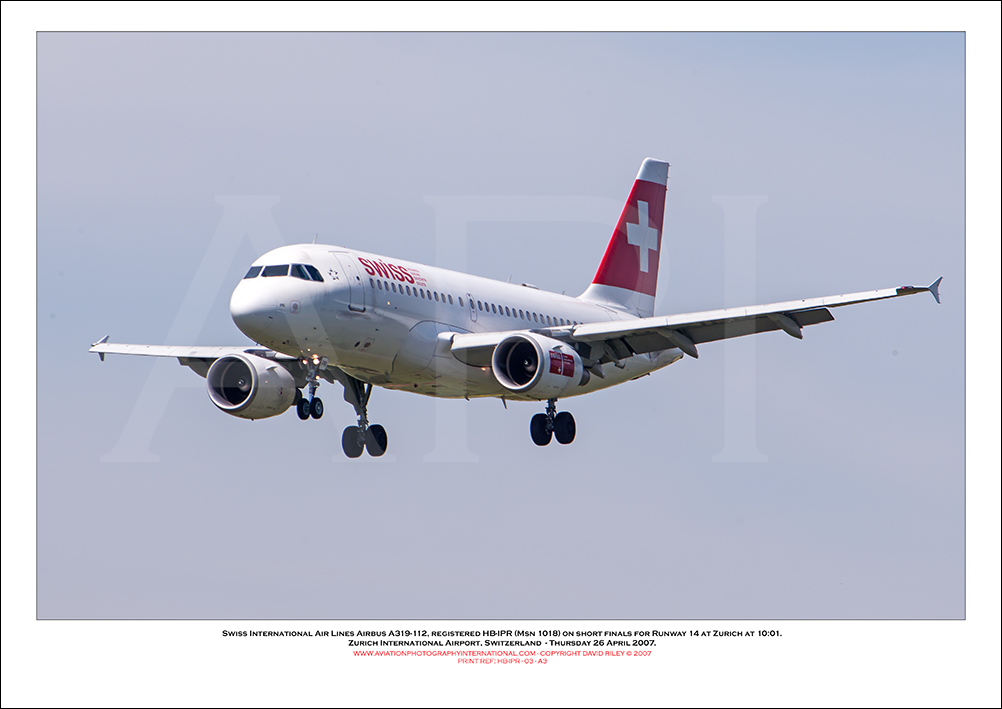HB-IPR - Swiss International Air Lines Airbus A319-112  (Msn 1018) - 03