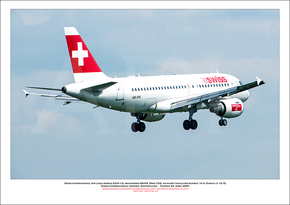 HB-IPS - Swiss International Air Lines Airbus A319-112  (Msn 734) - 03