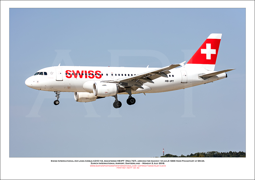 HB-IPT - Swiss International Air Lines Airbus A319-112  (Msn 727) - 03
