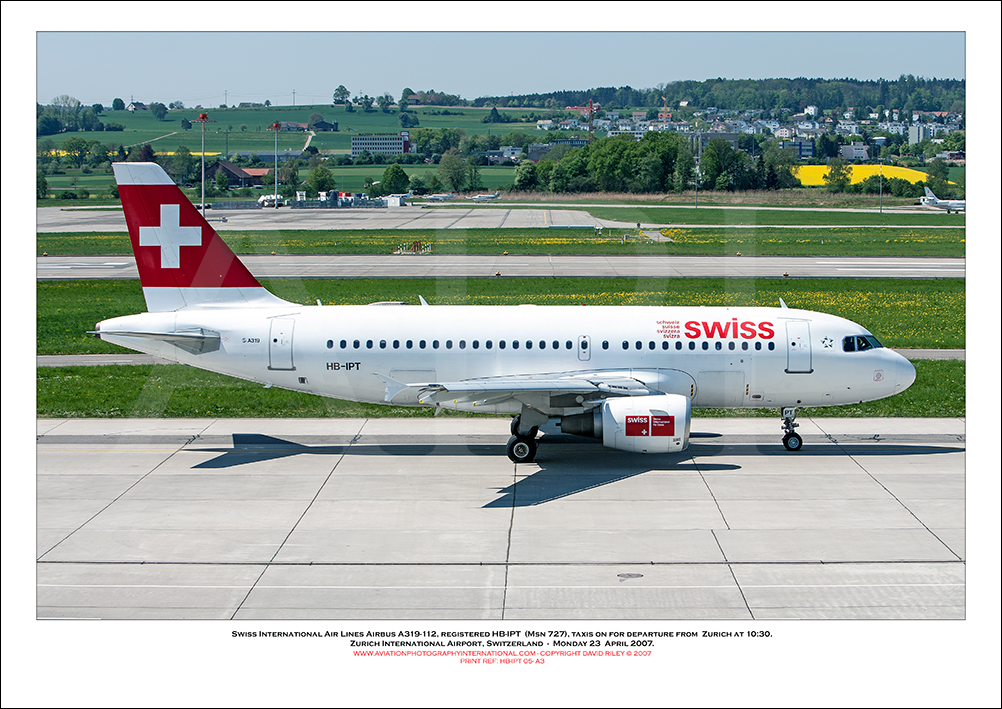 HB-IPT - Swiss International Air Lines Airbus A319-112  (Msn 727) - 05