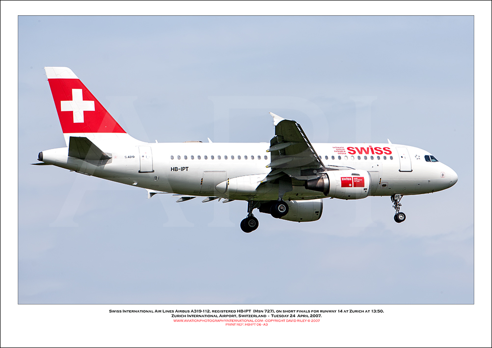 HB-IPT - Swiss International Air Lines Airbus A319-112  (Msn 727) - 06